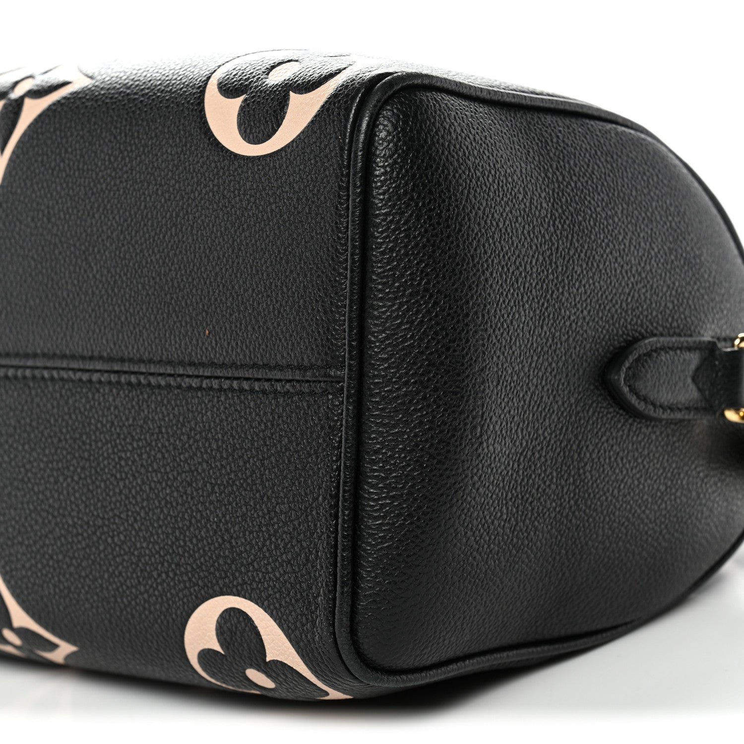 Louis Vuitton Empreinte Monogram Giant Speedy Bandouliere 25 Black Beige 9 of 10