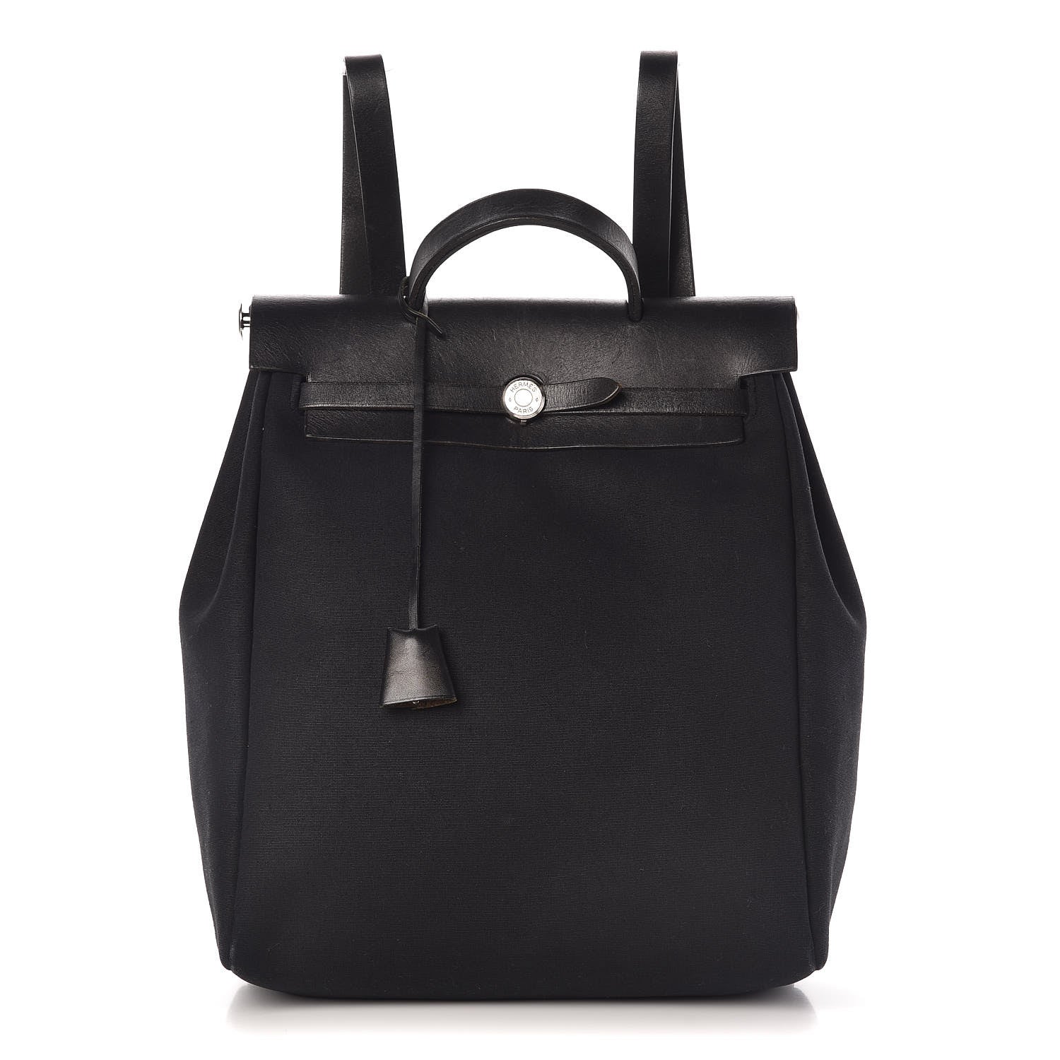 Hermes Toile Vache Calfskin Herbag 30 PM Backpack Black 1 of 15