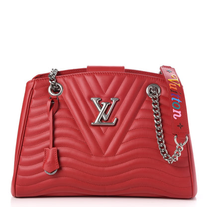 Louis Vuitton Calfskin New Wave Chain Tote Ecarlate 1 of 8