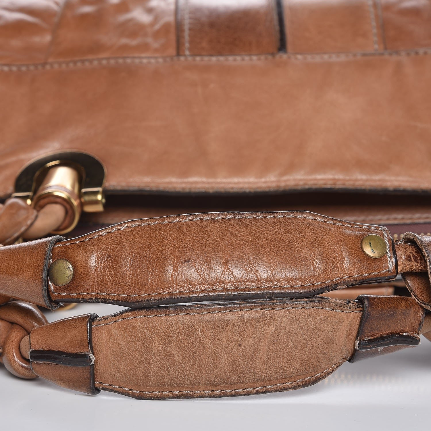 Chloe Lambskin Medium Heloise Satchel Gazelle 13 of 24