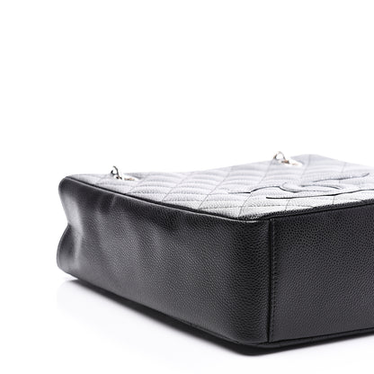 Chanel Caviar Quilted Petit Shopping Tote PST Black 7 of 10