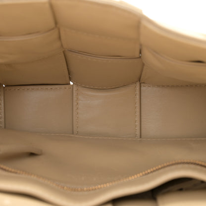 Bottega Veneta Calfskin Intreccio Plisse Cassette Crossbody Bag Porridge 5 of 13