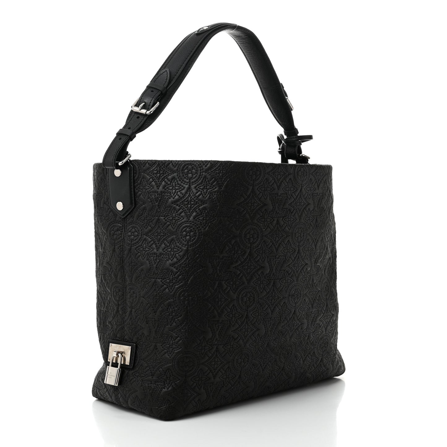 Monogram Lambskin Antheia Hobo PM Black