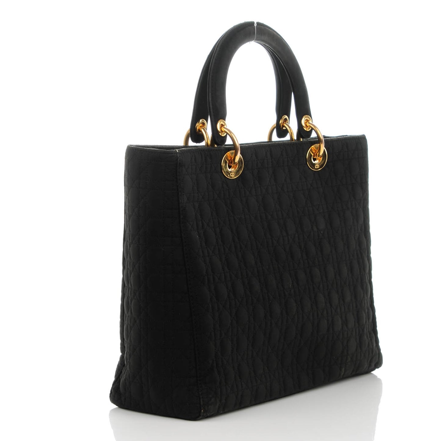 Nylon Cannage Large Lady Dior Black
