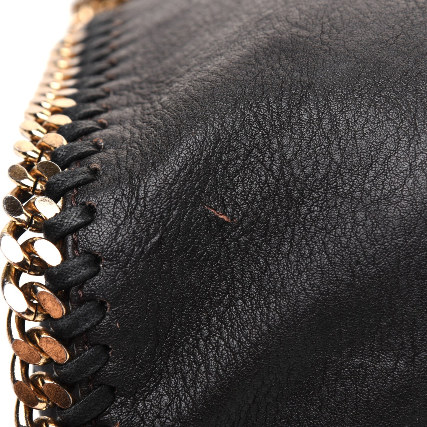 Shaggy Deer Falabella Fold Over Tote Black