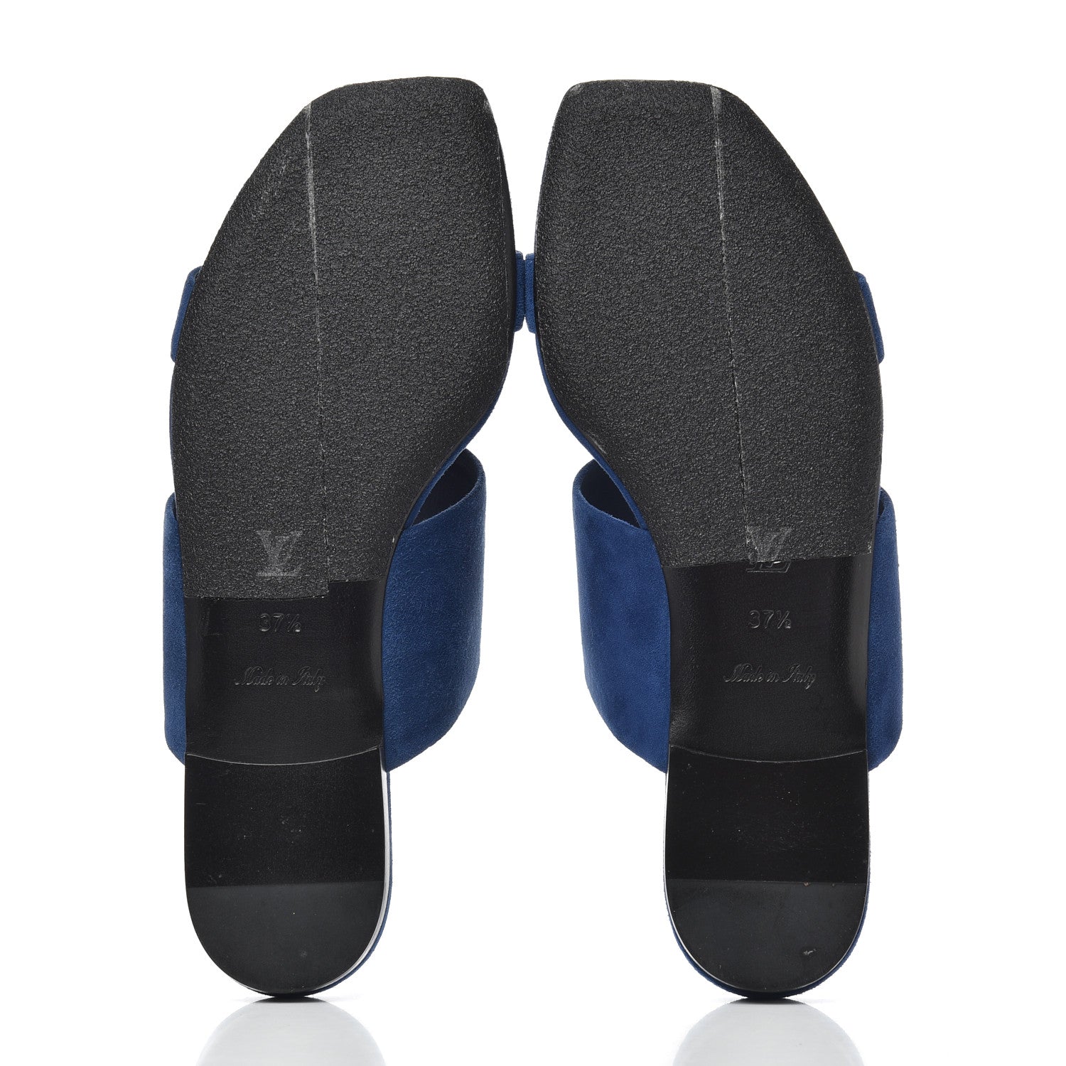 Louis Vuitton Suede Bayfront Mule 37.5 Blue 5 of 13