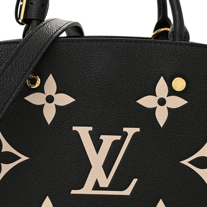 Louis Vuitton Empreinte Monogram Giant Montaigne BB Black Beige 8 of 12