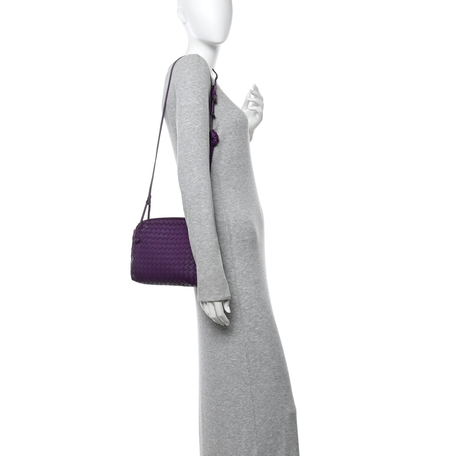Bottega Veneta Nappa Intrecciato Nodini Crossbody Messenger