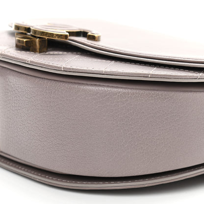 Chanel Shiny Calfskin Goatskin Quilted Small Coco Curve Messenger Flap Grey 10 of 12