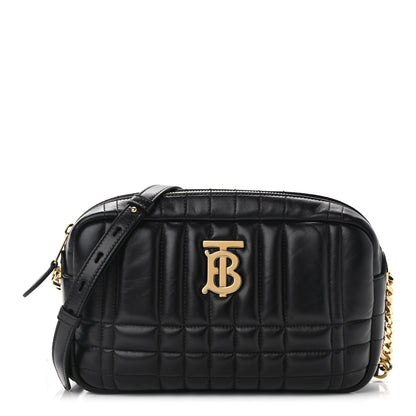 Burberry Calfskin Quilted Small Lola Camera Bag Black 1 of 9