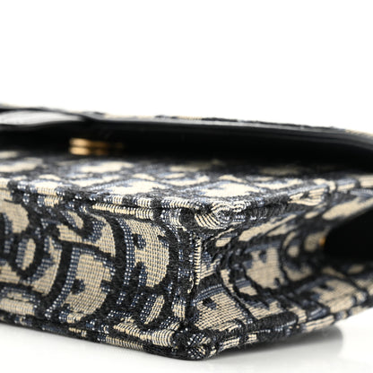 Christian Dior Oblique Saddle Belt Bag Blue 10 of 11