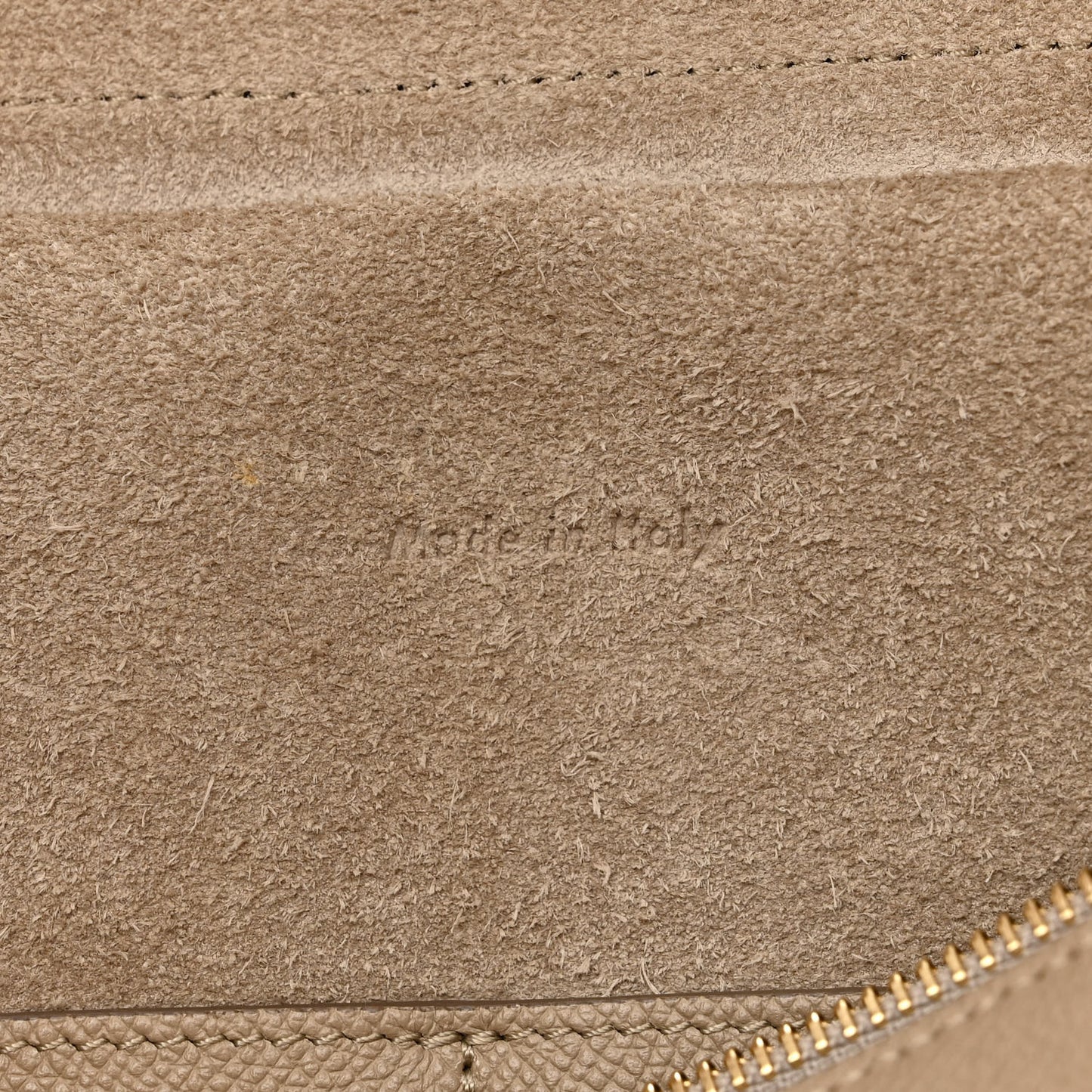 Grained Calfskin Mini Belt Bag Light Taupe