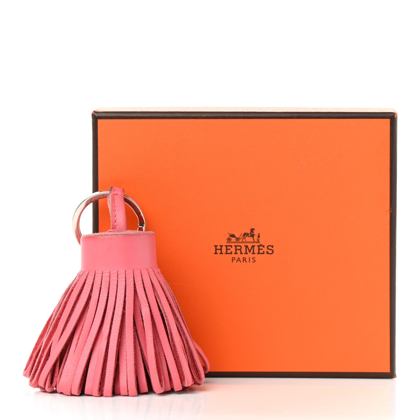 Lambskin Carmen Tassel Key Holder Rose Azalee