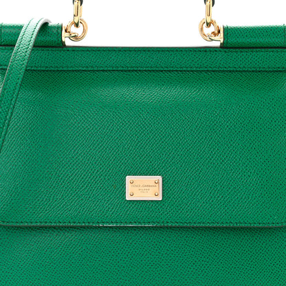Dolce & Gabbana Dauphine Small Miss Sicily Satchel Green 7 of 9