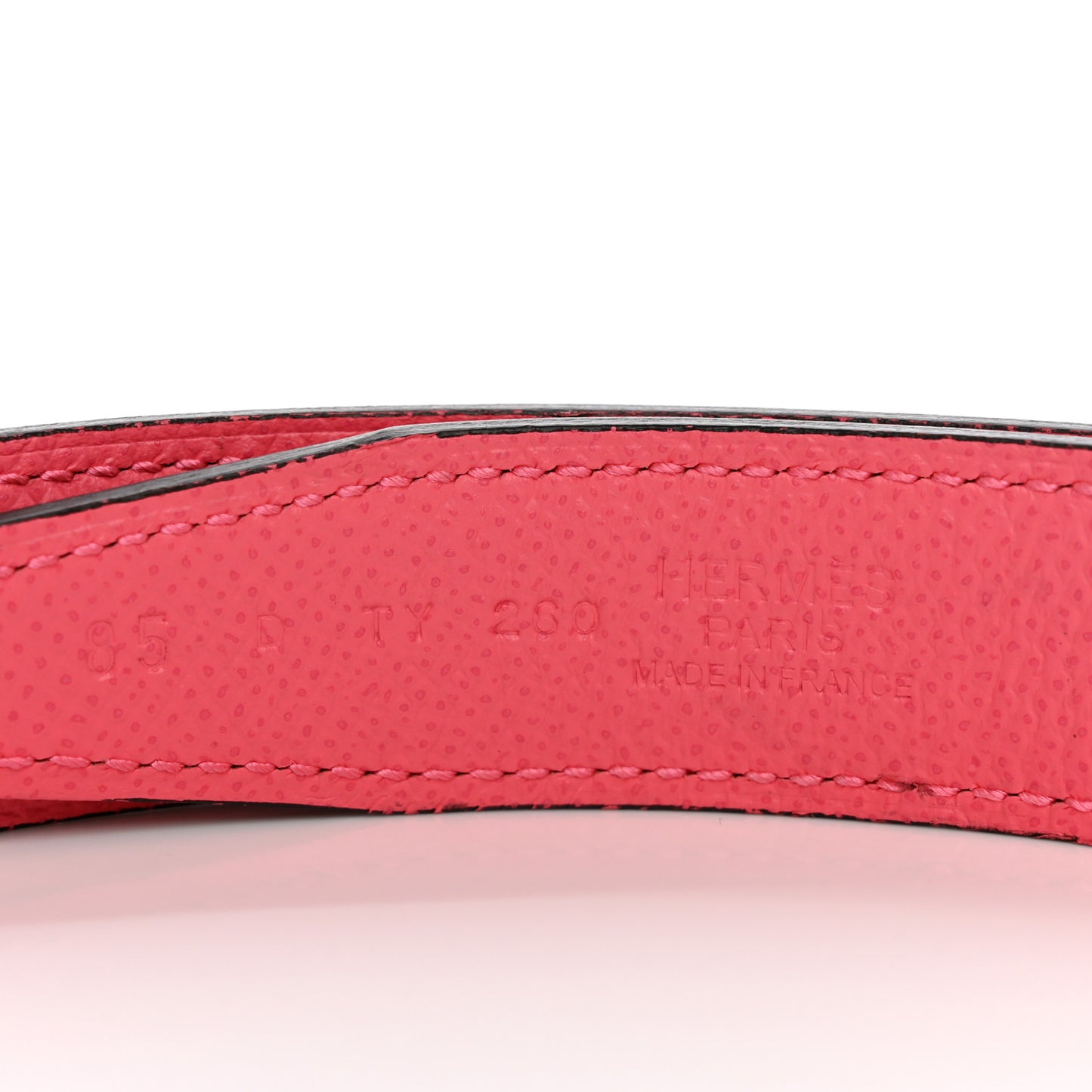 Epsom 24mm Belt Strap 85 34 Rose Azalee Rouge de Coeur