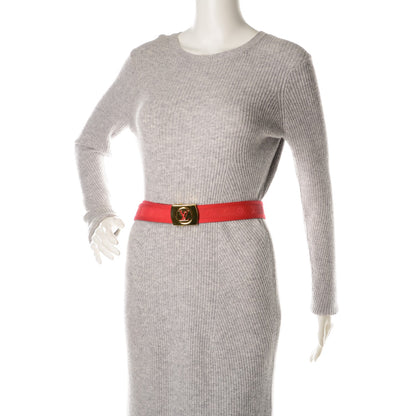 Louis Vuitton Canvas Monogram LV Cut Belt 80 32 Red 2 of 4