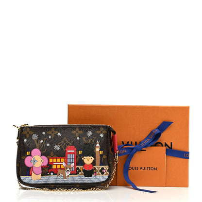 Louis Vuitton Monogram 2021 Christmas Animation London Mini Pochette Accessories Red 8 of 8