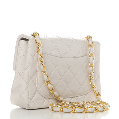 Chanel Quilted Mini Square Flap White 2 of 4
