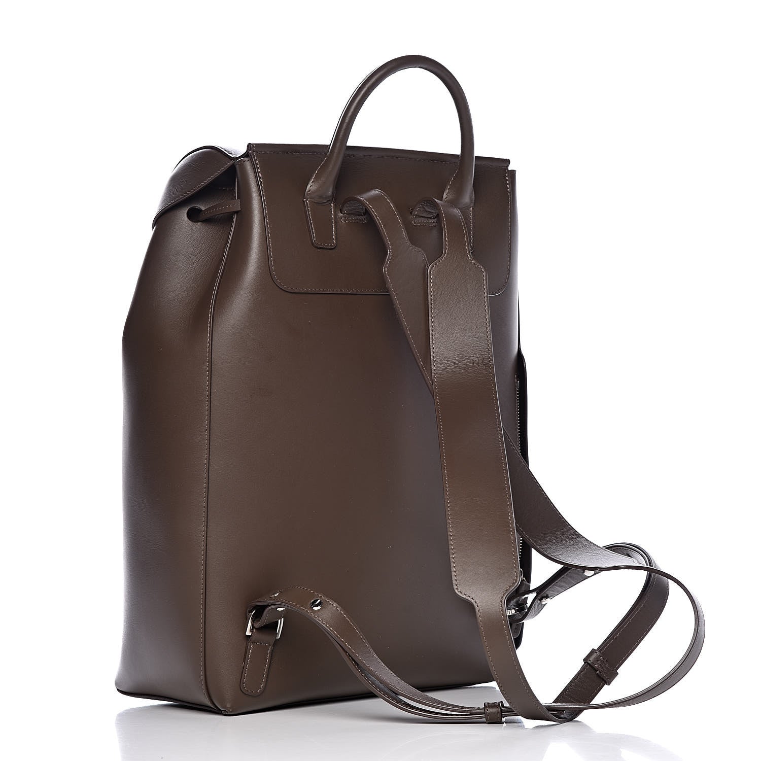 Mansur Gavriel Calfskin Technical Backpack Chocolate 3 of 10