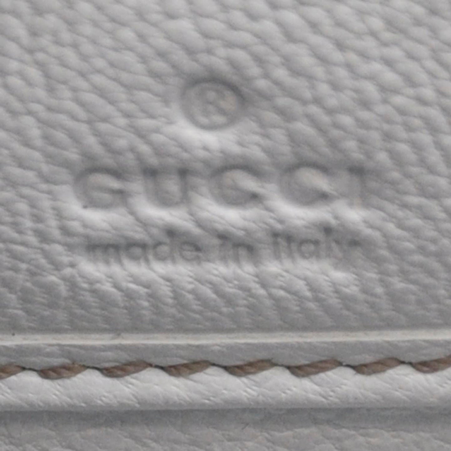Leather Zip Around Wallet White