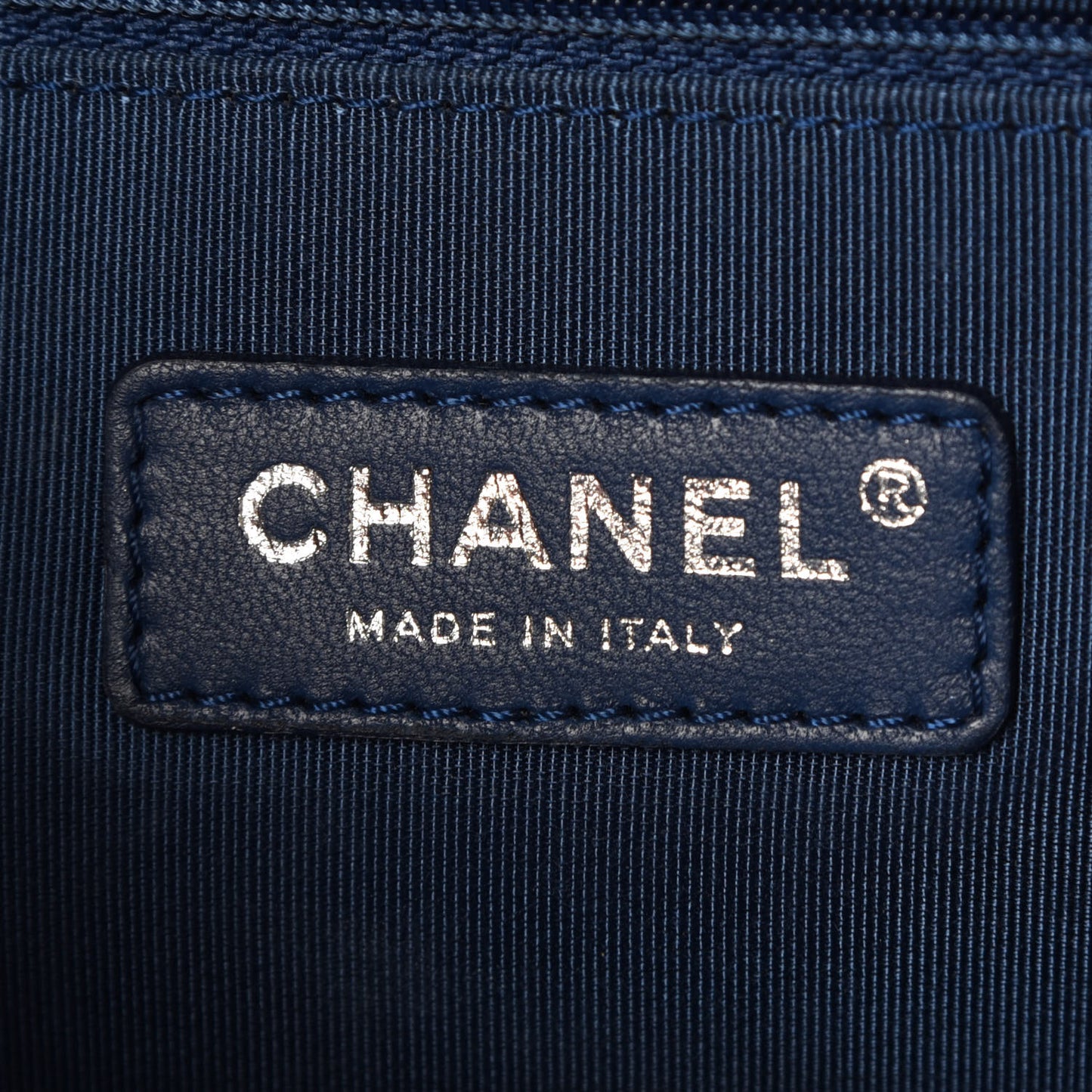 Caviar Quilted New Medium Boy Flap Dark Navy Blue