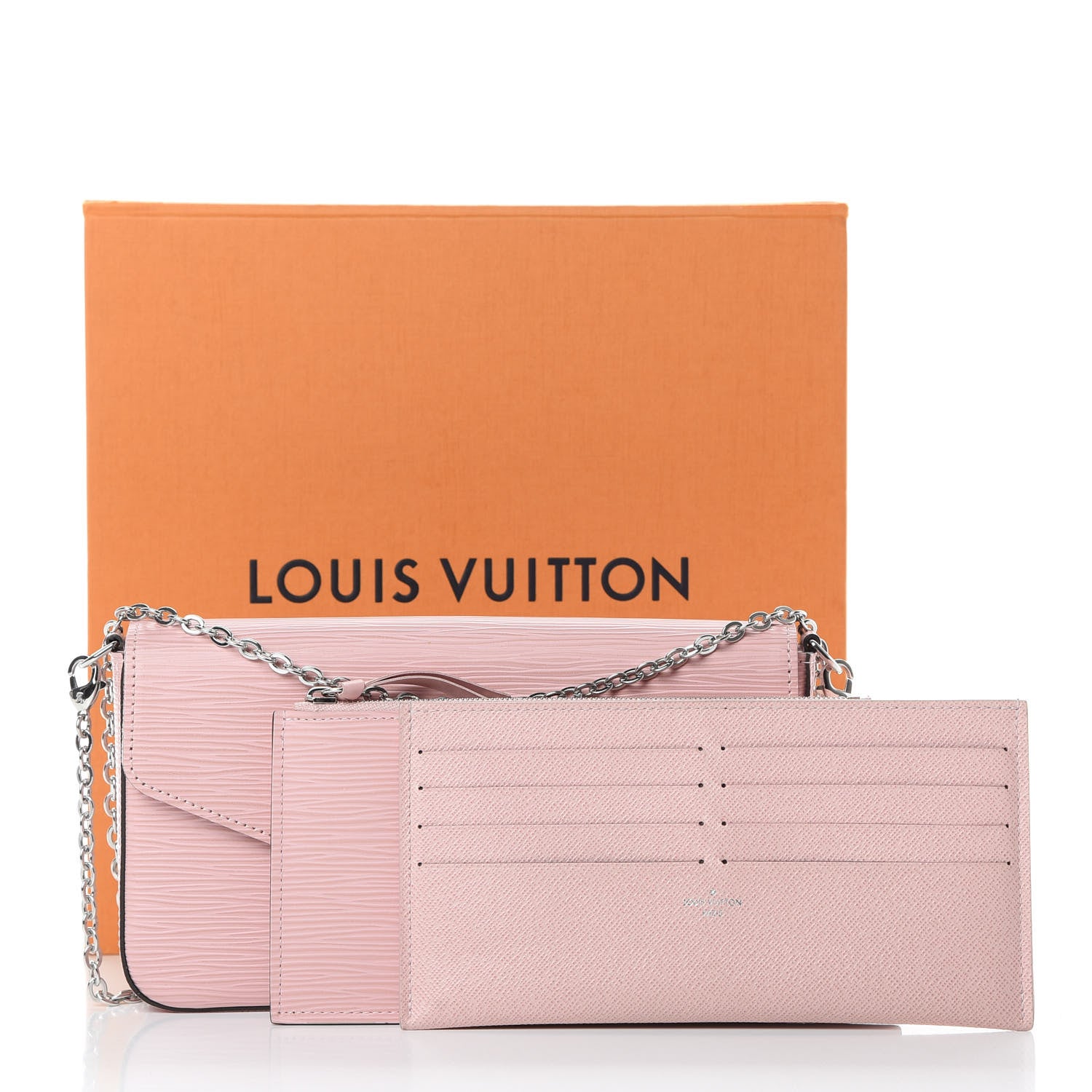 Louis Vuitton Epi Pochette Felicie Rose Ballerine 14 of 14