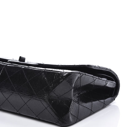 Chanel Distressed Patent Quilted 2.55 Reissue 226 Flap So Black 6 of 13
