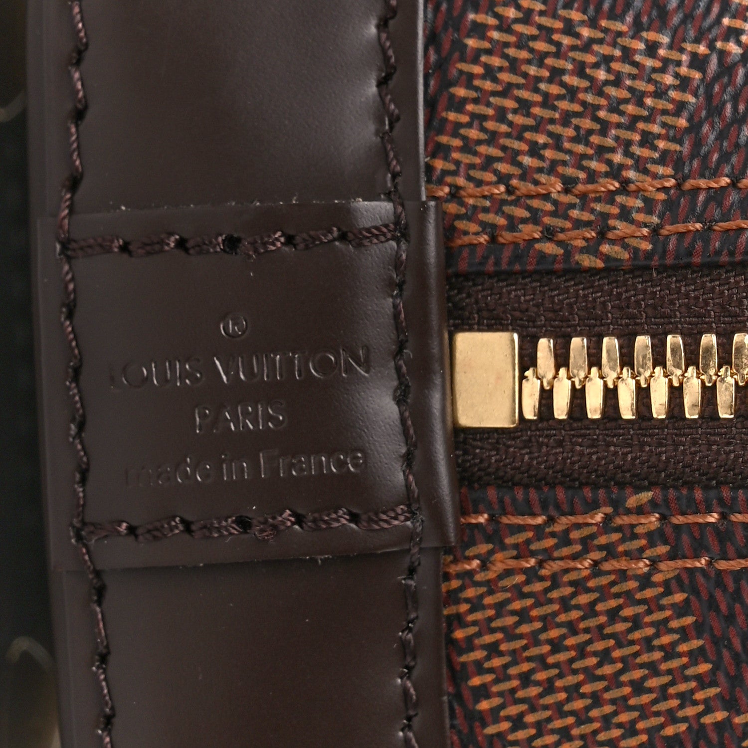 Louis Vuitton Damier Ebene Braided Alma BB 7 of 13