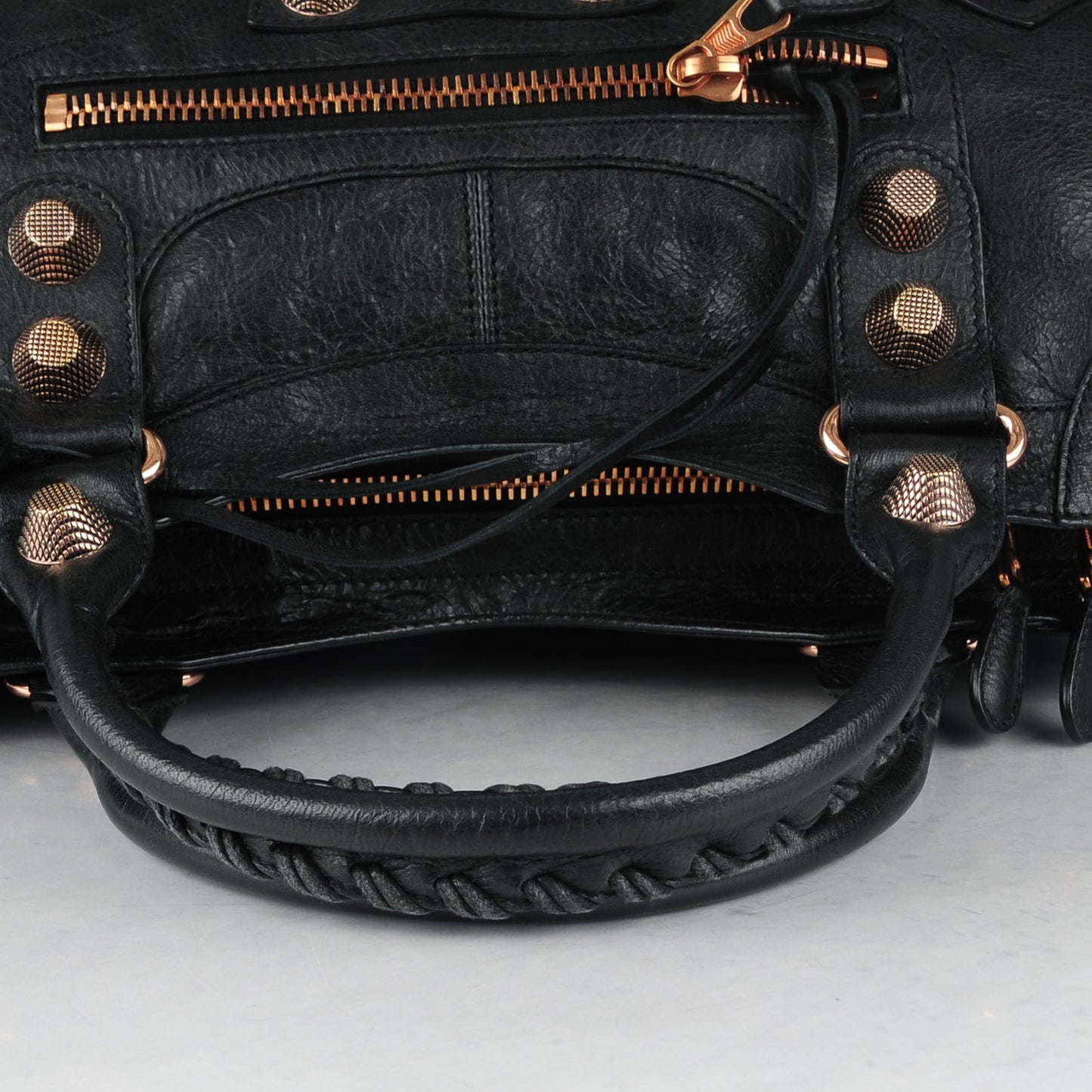 Agneau Giant 21 Rose Gold Hardware Part Time Black