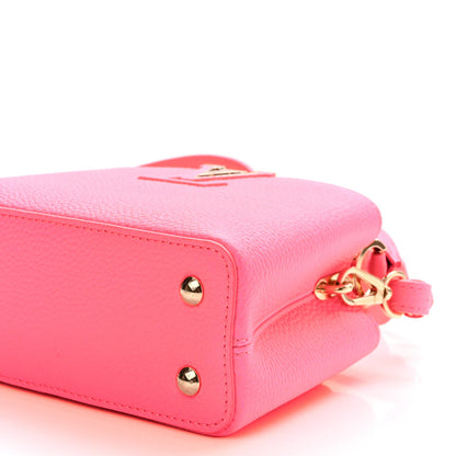 Louis Vuitton Taurillon Monogram Tuffetage Capucines Mini Fluo Pink 9 of 9