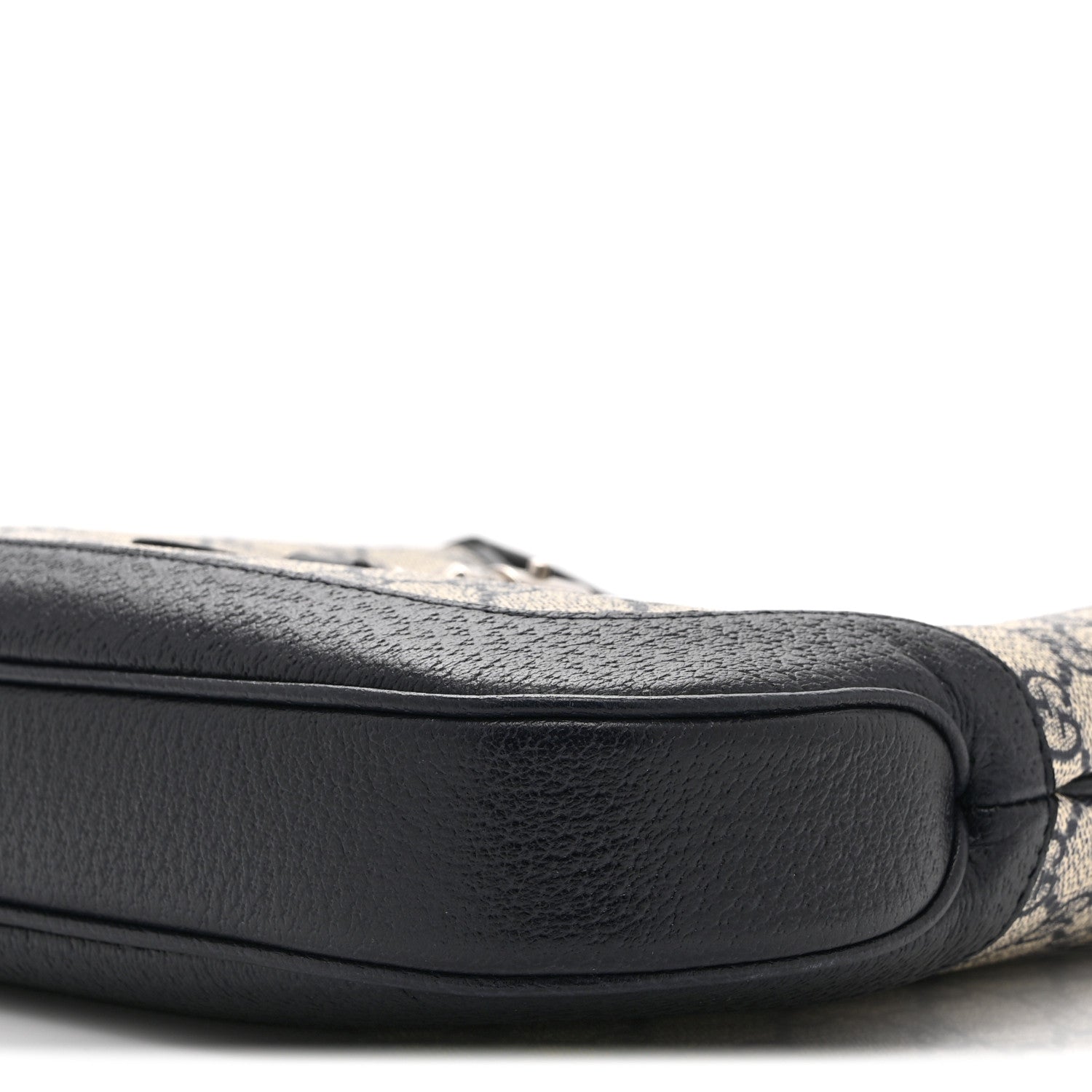 Gucci GG Supreme Monogram Textured Dollar Calfskin Web Small