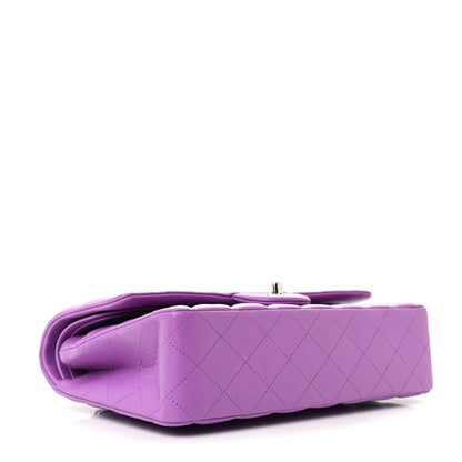 Chanel Lambskin Quilted Medium Double Flap Purple 4 of 12