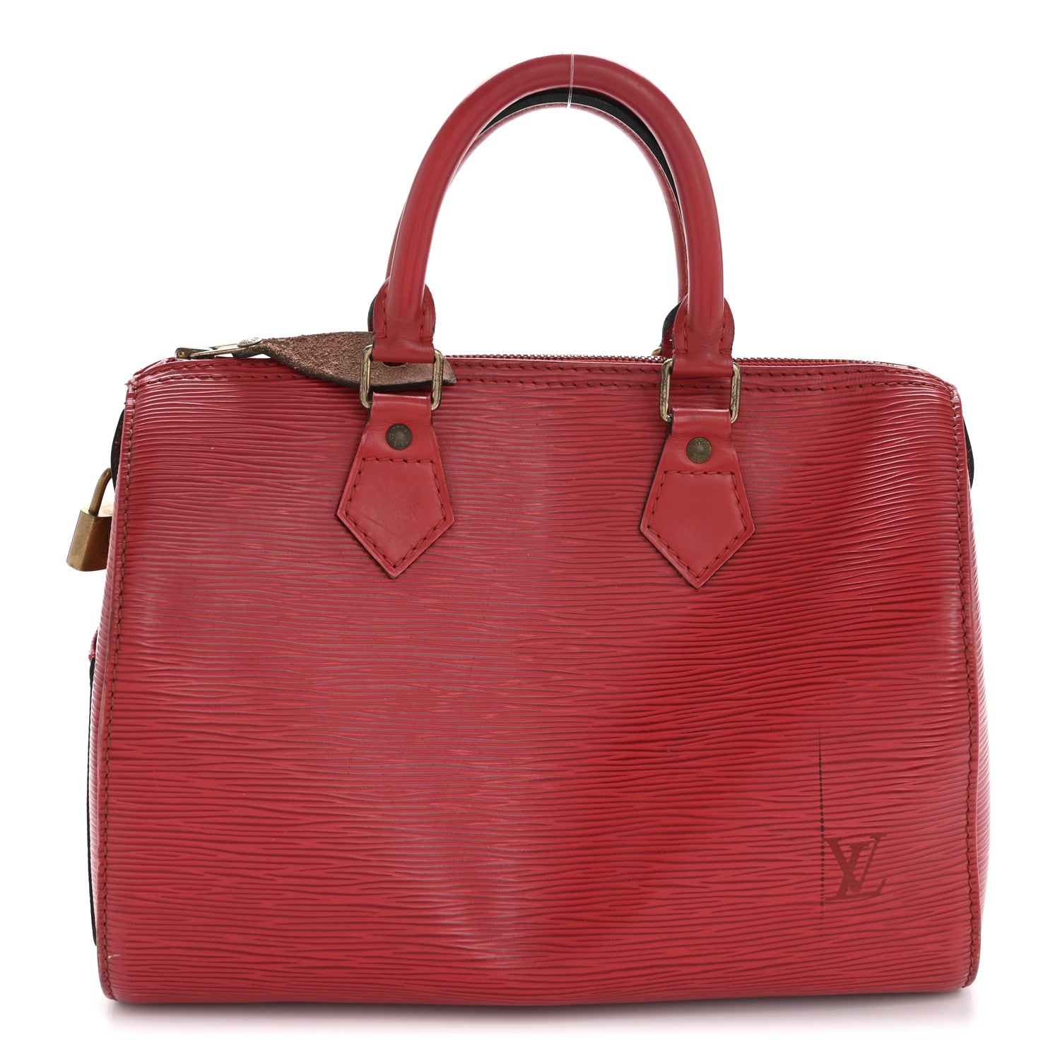 Louis Vuitton Epi Speedy 25 Castillan Red 1 of 12