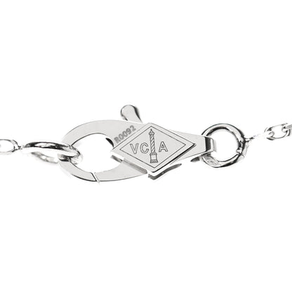 Van Cleef & Arpels 18K White Gold Turquoise Sweet Alhambra Butterfly Pendant Necklace 4 of 7