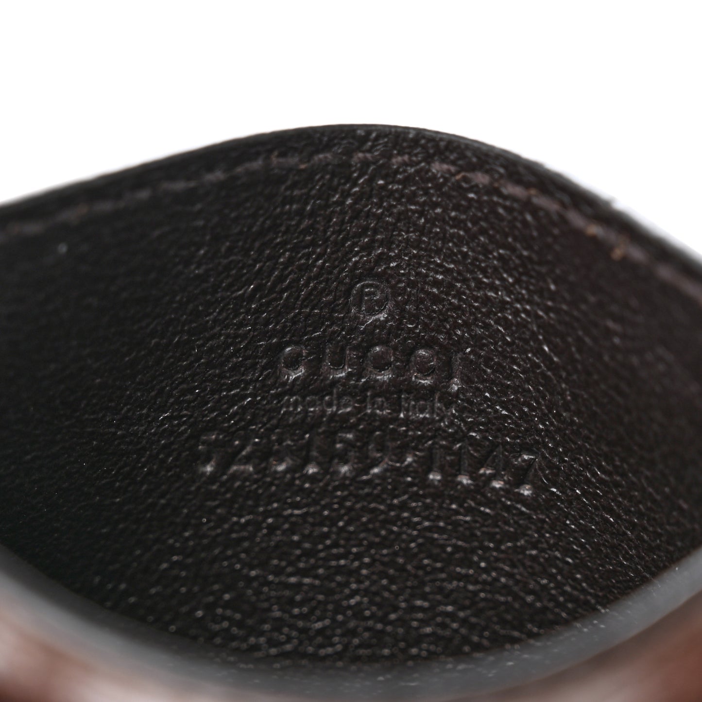 GG Supreme Monogram Ophidia Card Holder Brown