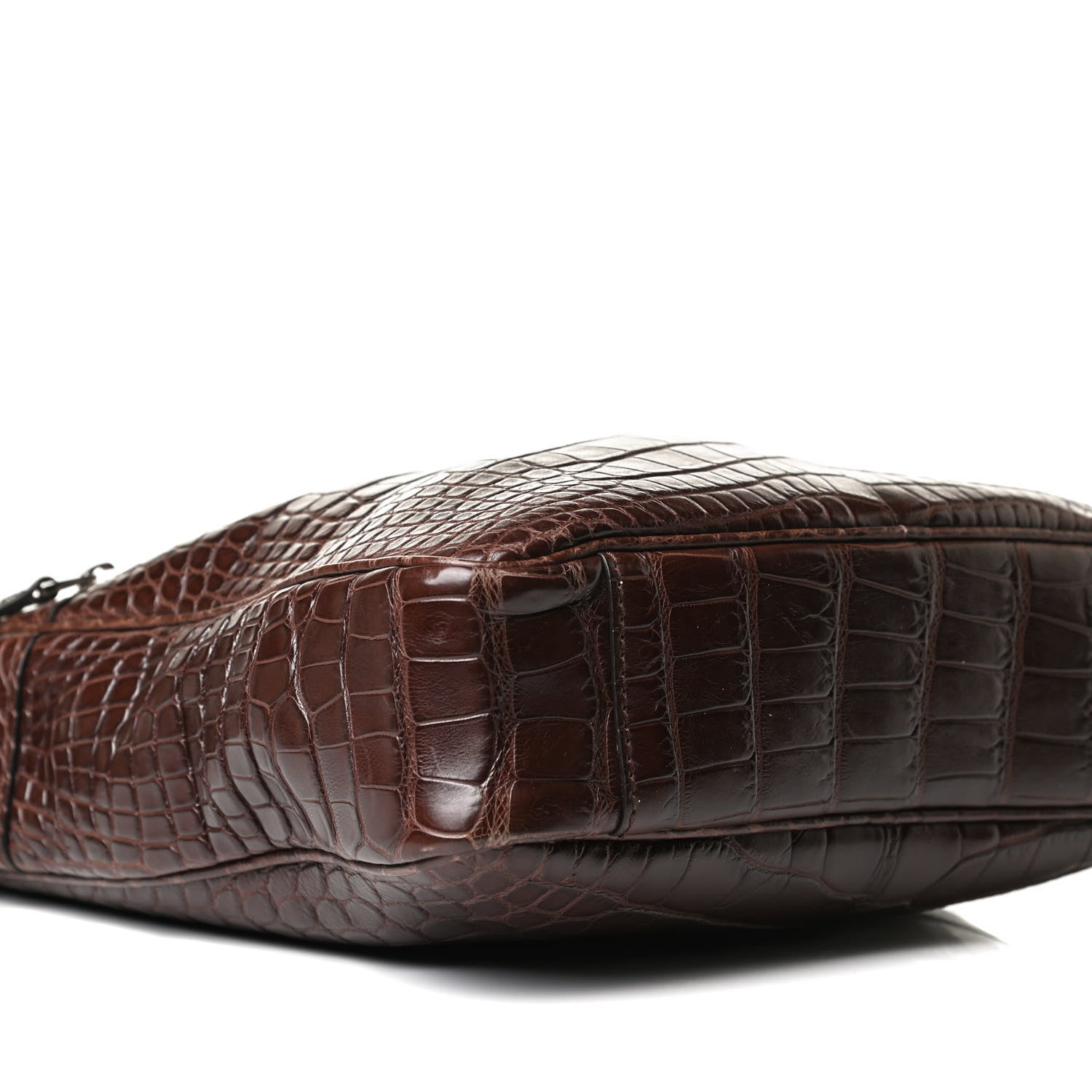 Gucci Crocodile Medium Messenger Bag Brown 11 of 16