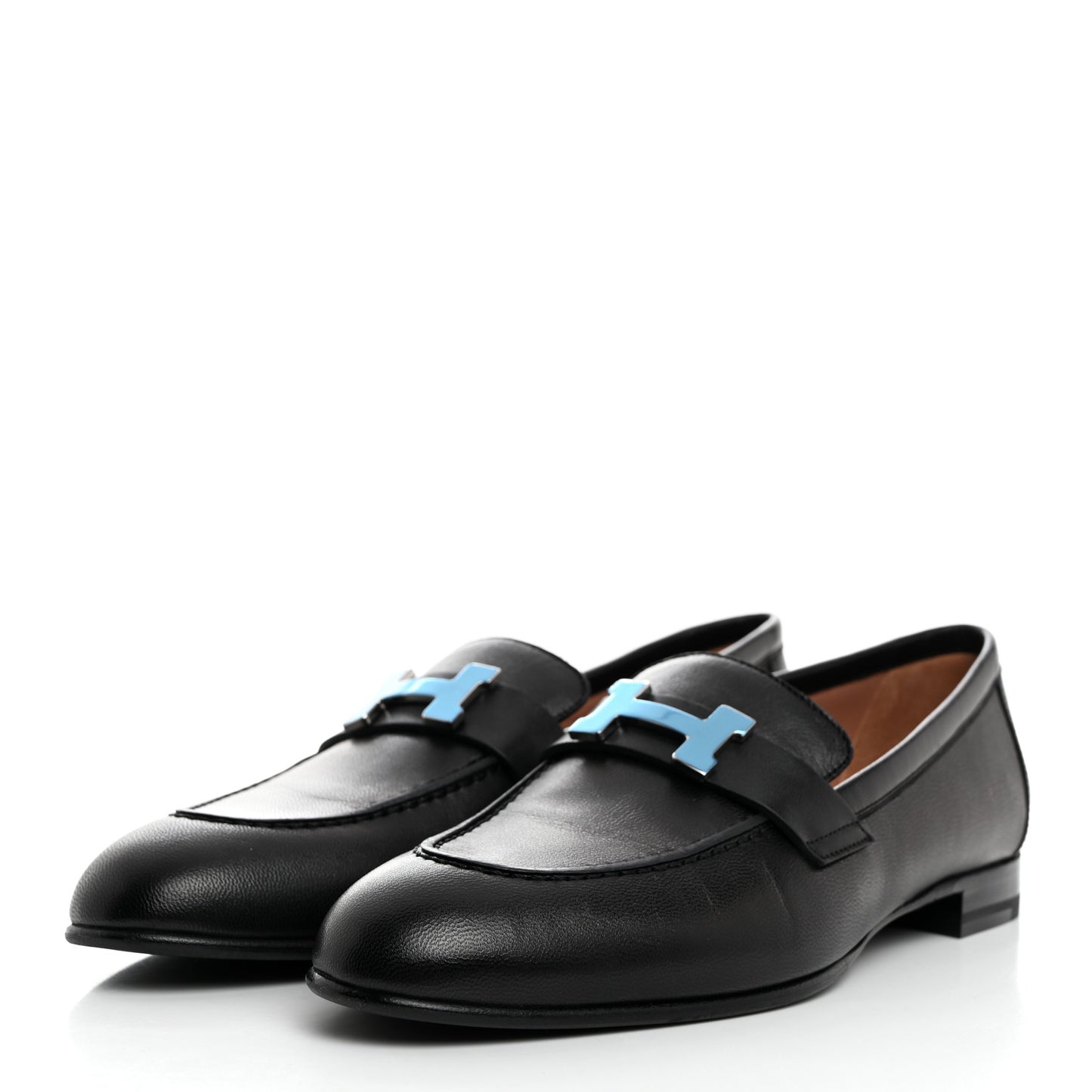 Goatskin Womens Paris Loafers 38 Black