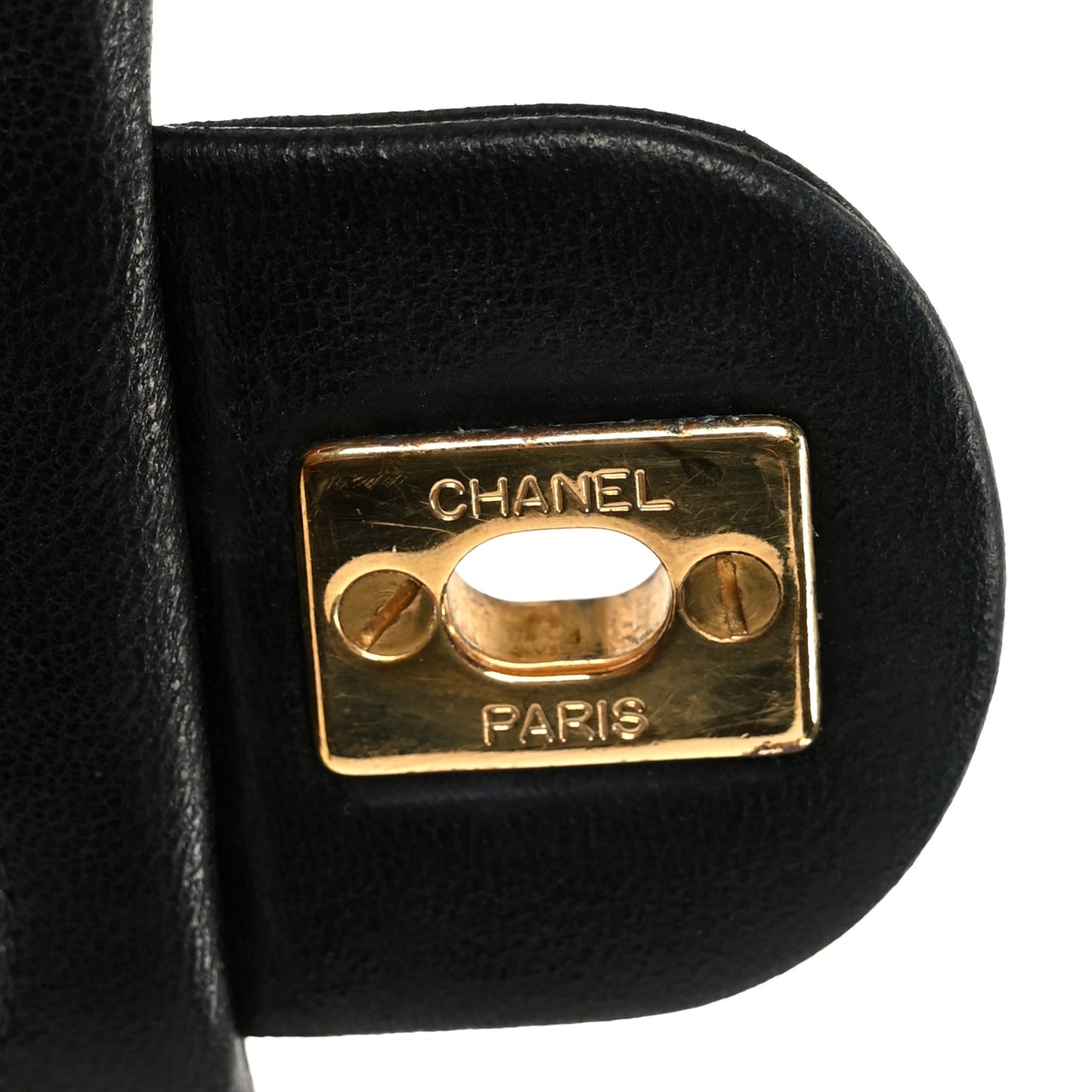 Lambskin Quilted Mini Square Flap Black