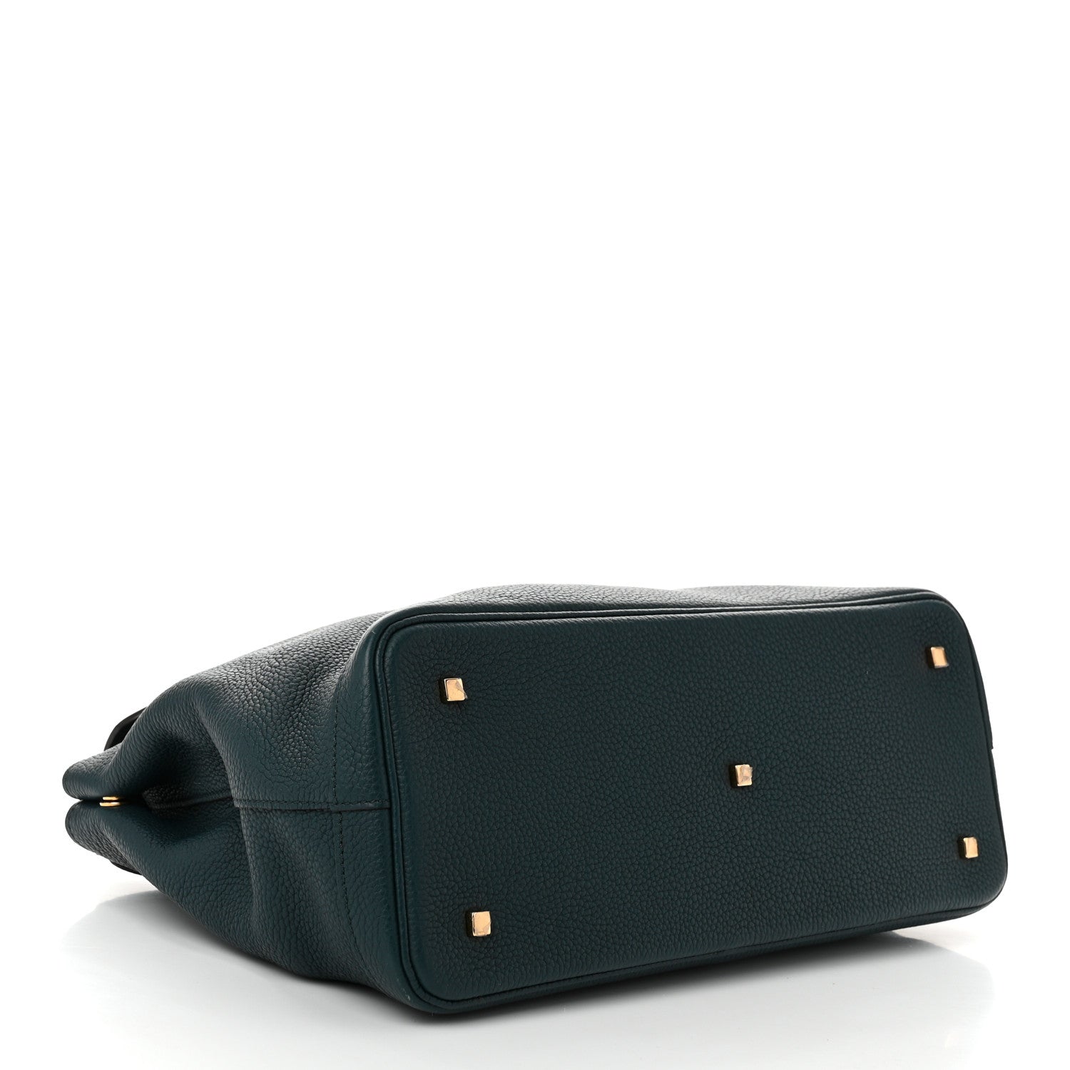 Moynat Taurillon Blush Calfskin Gabby MM  Peacock 4 of 9