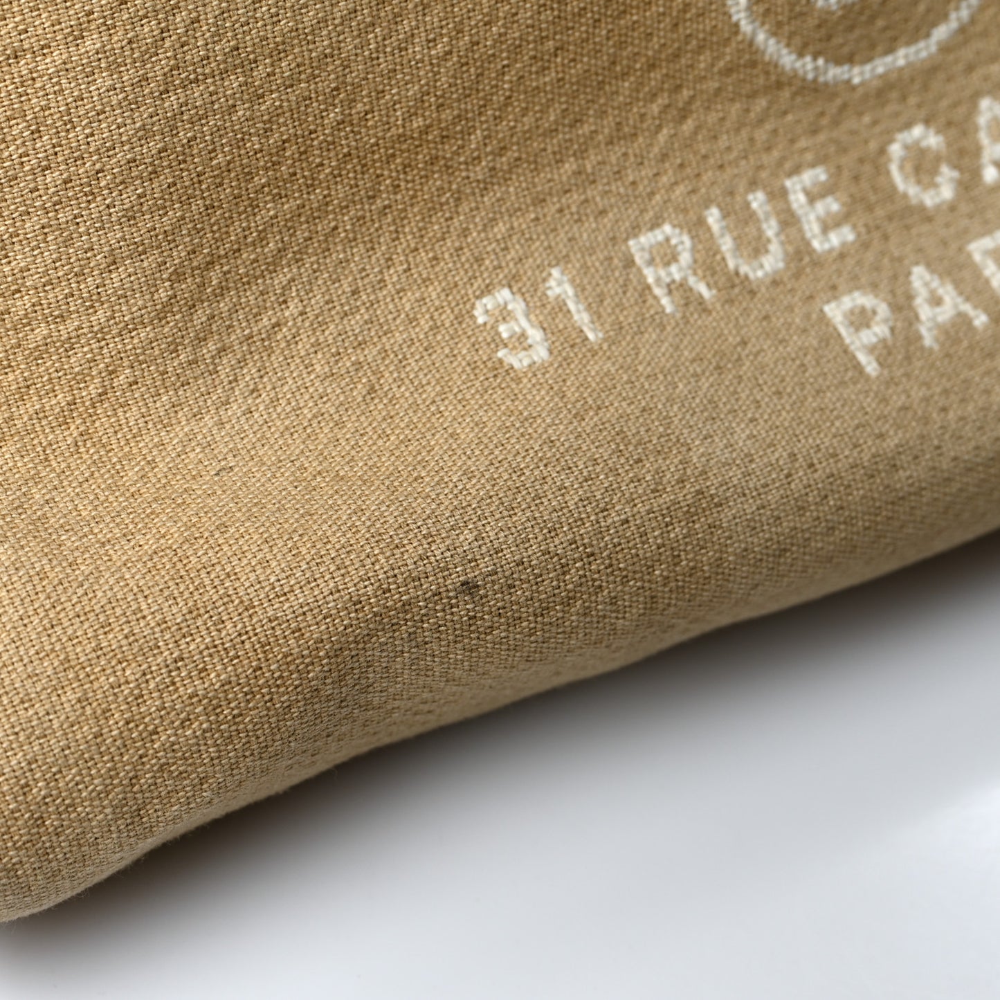 Canvas Medium Deauville Tote Beige Black