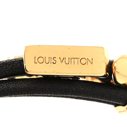 Louis Vuitton Calfskin LV Bloom Bracelet Black 4 of 6