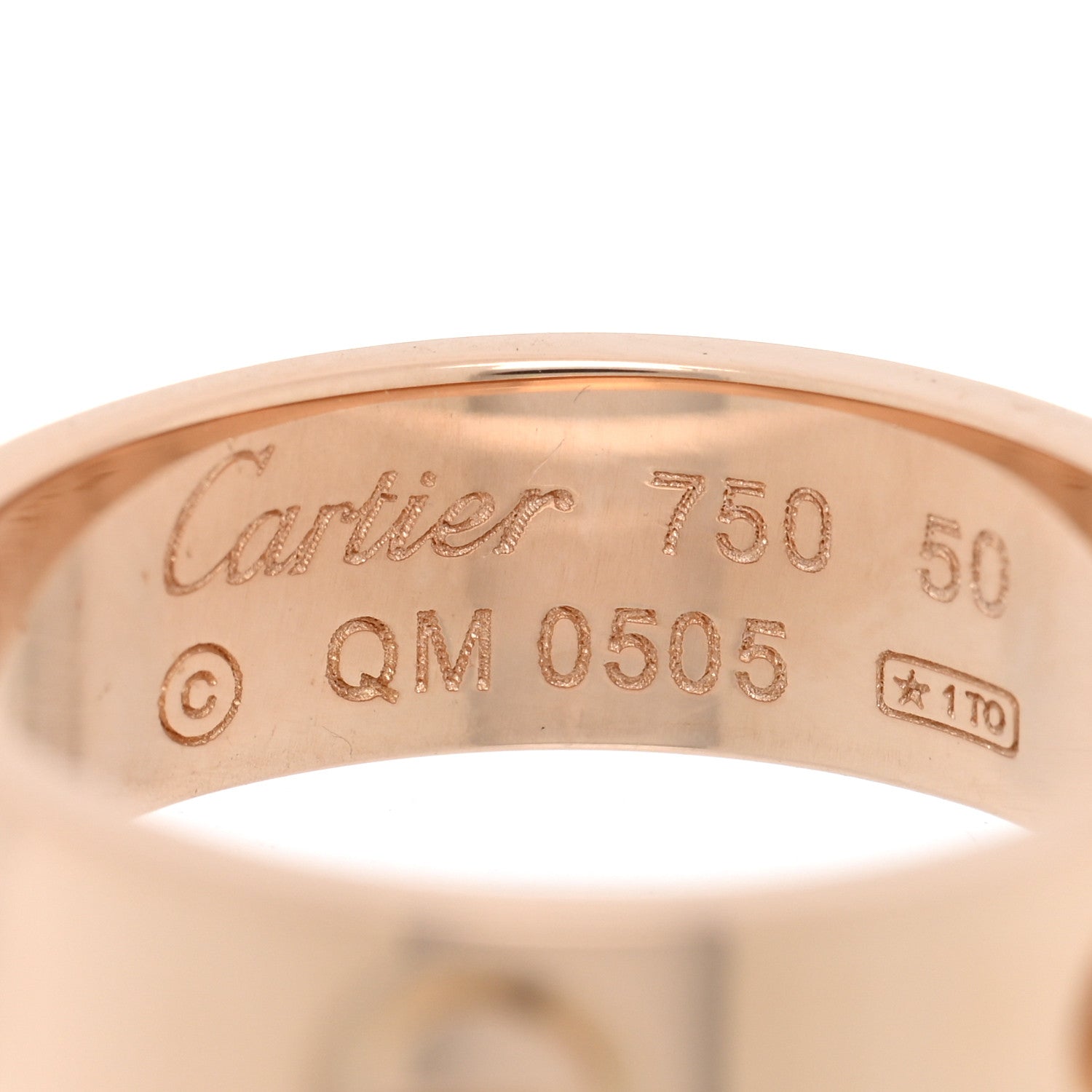 Cartier 18K Pink Gold 5.5mm LOVE Ring 50 5.25 4 of 4