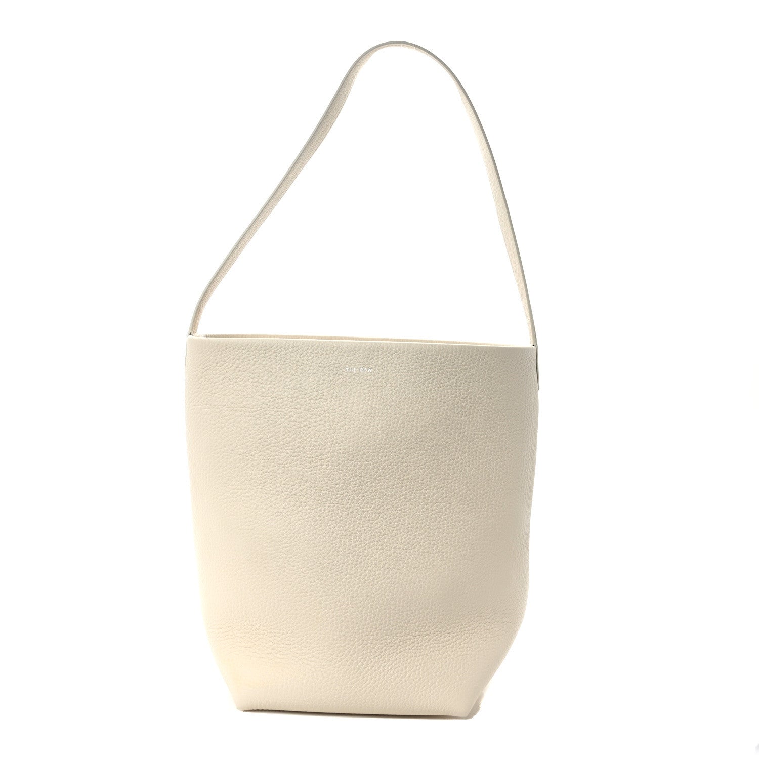 The Row Grained Calfskin Medium N/S Park Tote Ivory 1 of 8