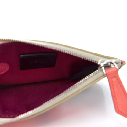 Fendi Saffiano Crystal Eye Monster Coin Pouch Key Case Bellini Multicolor 5 of 6
