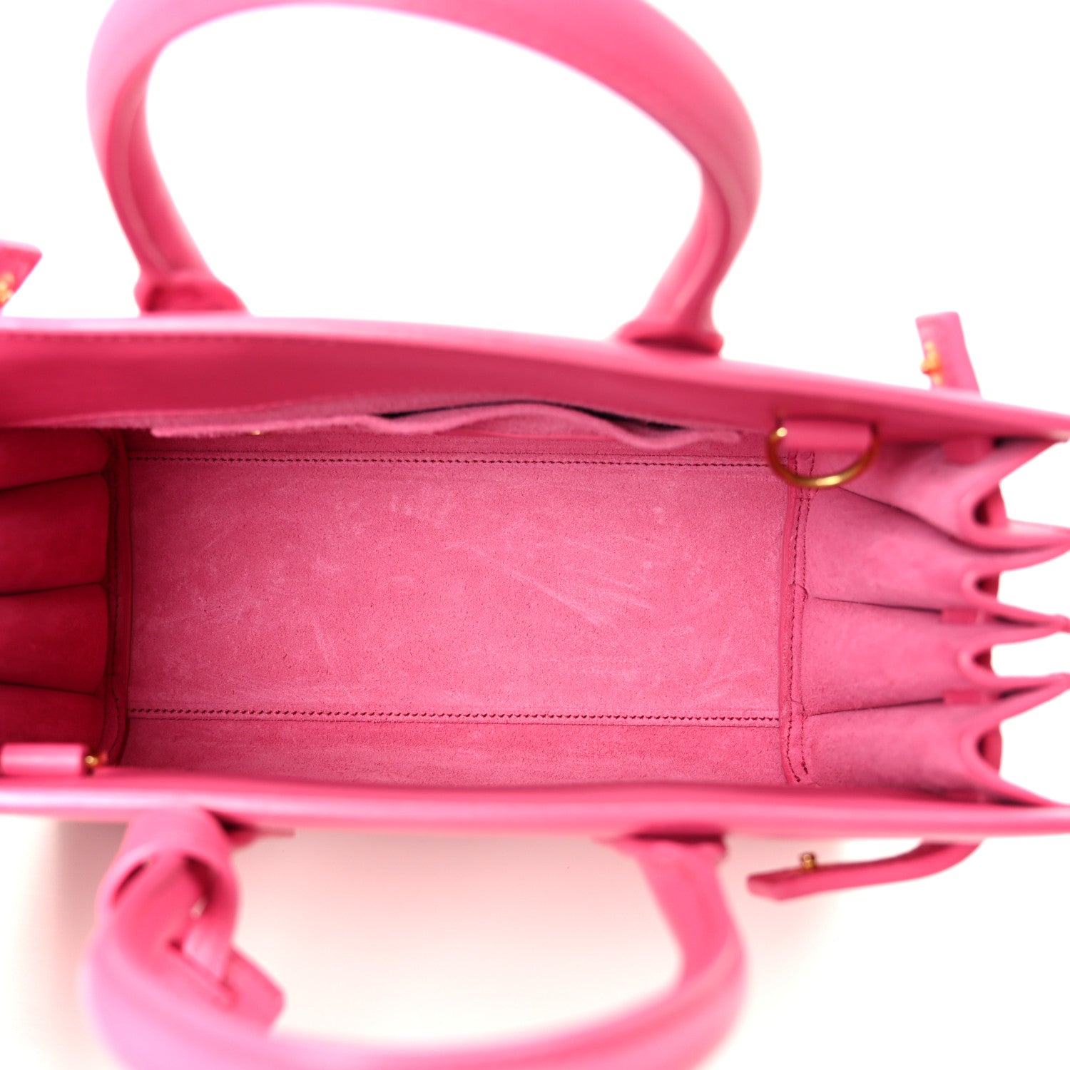 Saint Laurent Calfskin Nano Sac De Jour Lipstick Fuchsia 5 of 11
