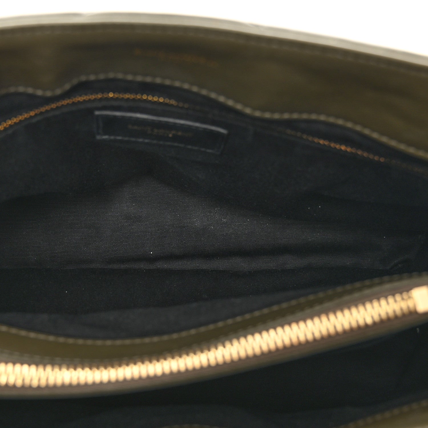 Saint Laurent Calfskin Y Quilted Monogram Medium Loulou Chain Satchel Military Olive 6 of 11