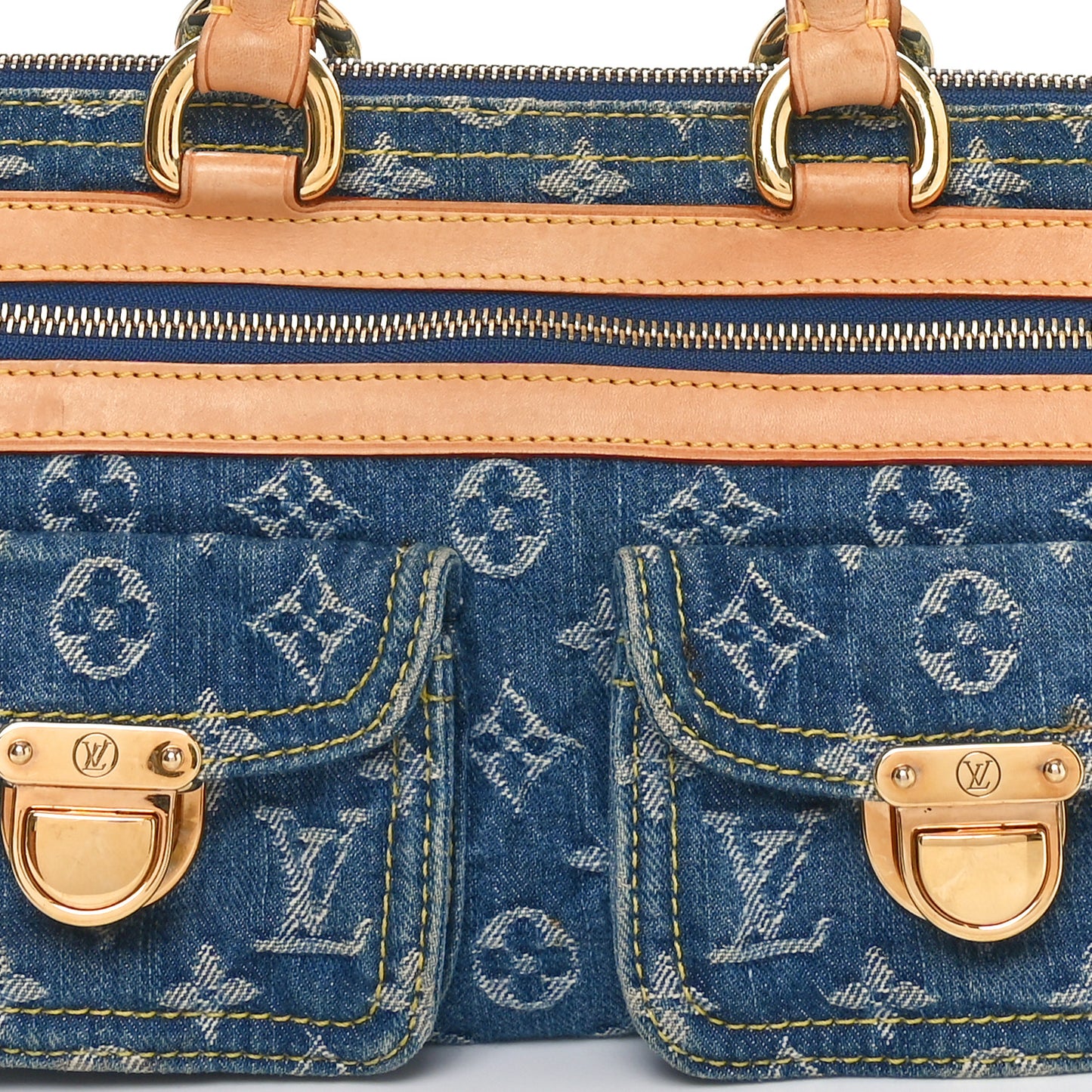 Monogram Denim Neo Speedy Blue