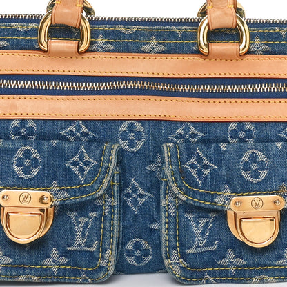 Louis Vuitton Monogram Denim Neo Speedy Blue 8 of 12