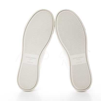 Saint Laurent Calfskin Andy Low Top Sneakers 37 Blanc Optique 5 of 7