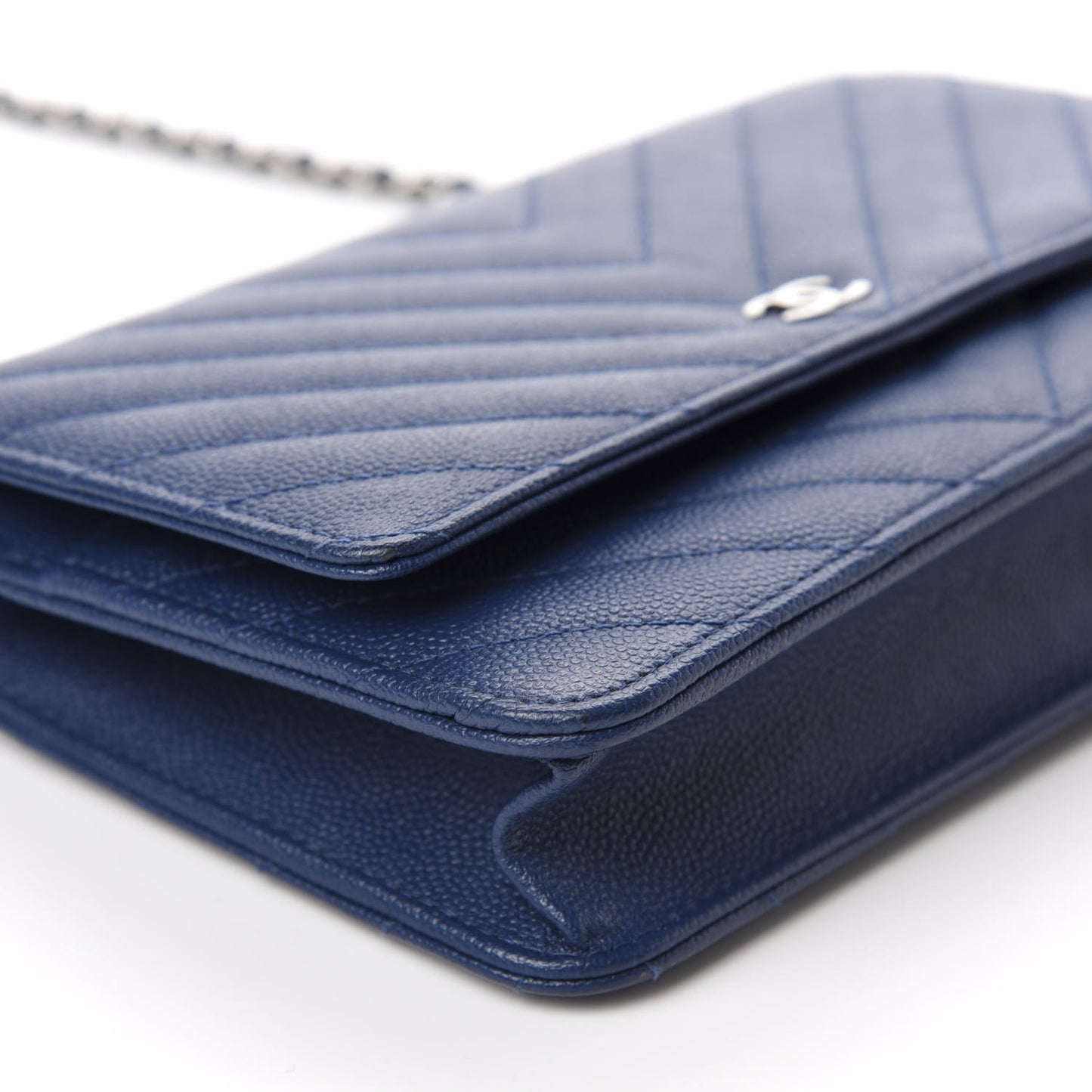 Caviar Chevron Wallet On Chain WOC Navy